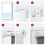 Berkfield Roller Blind Blackout Marine 45x150 cm Fabric Width 40.7 cm Polyester 6