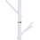 Berkfield Coat Stand White 175 cm Powder-coated Iron 7