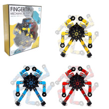 Transformable Chain Fidget Spinner 3 Pack Mechanical Spiral Twister Sensory Toy for Stress Relief