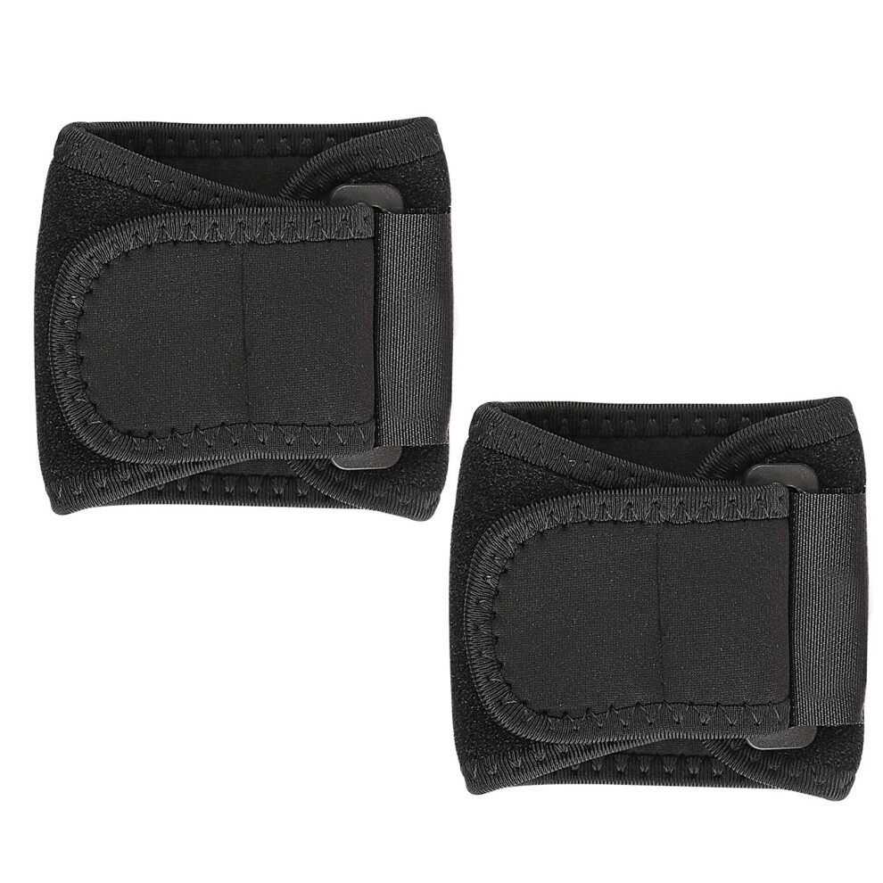 Black Adjustable Wrist Support Breathable Elastic Wrist Wrap- Os