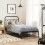 Berkfield Metal Replace Headboard Black 90 cm 3