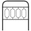 Berkfield Metal Replace Headboard Black 90 cm 4