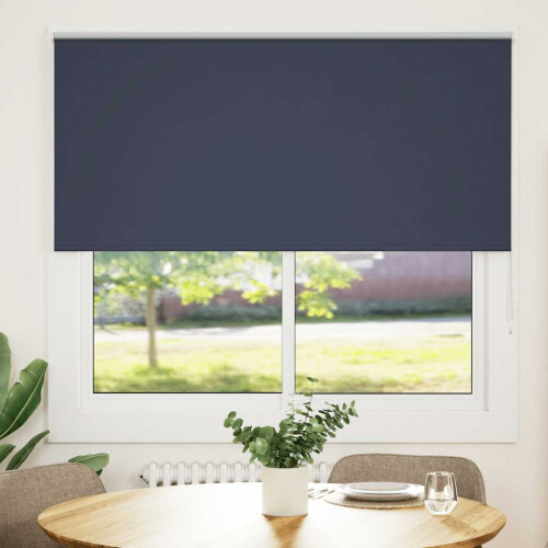 Berkfield Roller Blind Blackout Marine 155x150 cm Fabric Width 151.6 cm Polyester 1