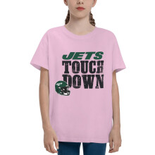NY Jets kortärmad t-shirt för ungdomar med fotbollslogotyp