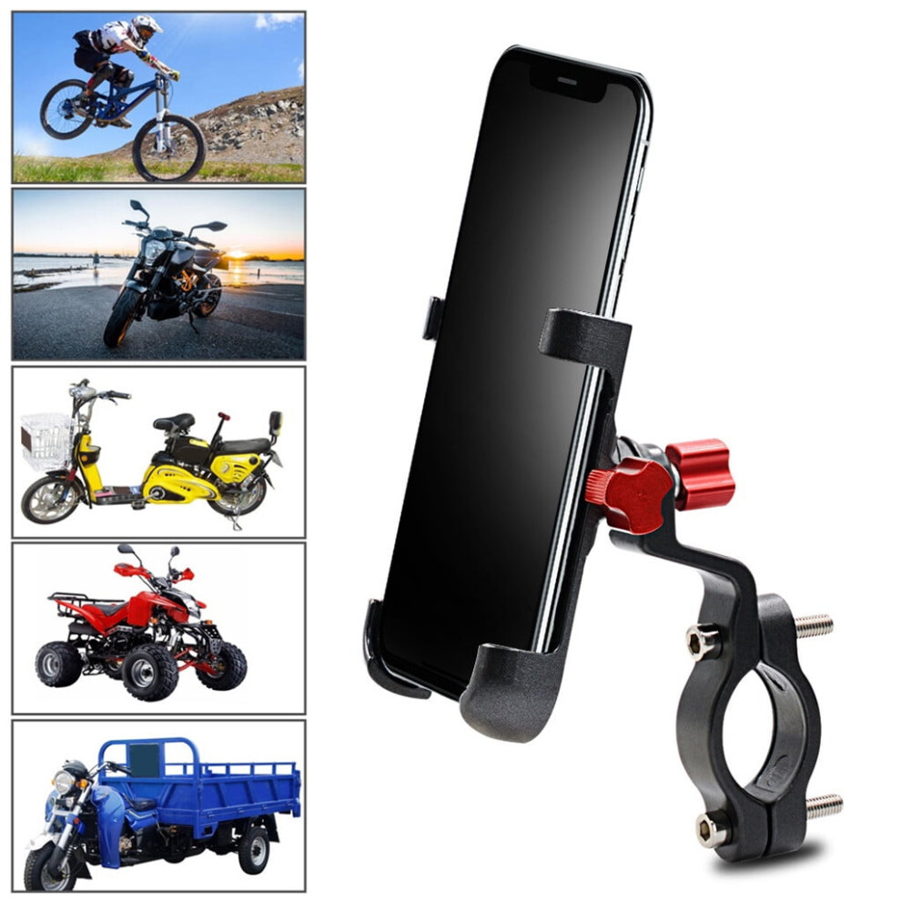 Eqwljwe Motorcycle Bike Bicycle Aluminum Alloy Mobile Phone Bracket 9301715177522