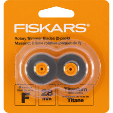 Rotační vyžínač Fiskars, titanové čepele, 2 ks v balení, 28 mm rovné