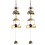 Double Elephant Metal Wind Chime Pendant 1