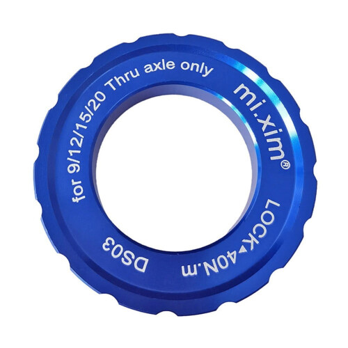 Capac de blocare disc central pentru bicicletă de munte, capac cu șurub, albastru
