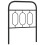 Berkfield Metal Replace Headboard Black 75 cm 2