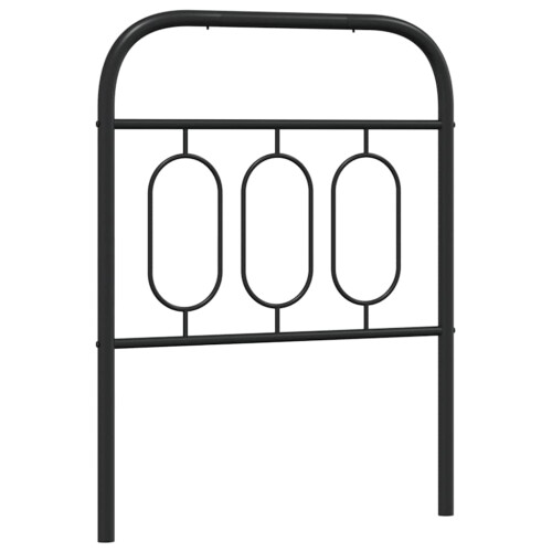 Berkfield Metal Replace Headboard Black 75 cm 1