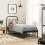Berkfield Metal Replace Headboard Black 75 cm 3