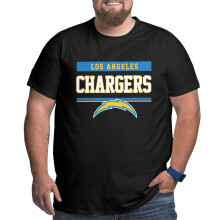 Chargers Herre Store og høje Sportskorte Fodboldærmer med Holdlogo
