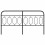 Berkfield Metal Replace Headboard Black 160 cm 4