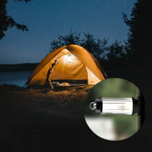 Quinlirra1 st bärbar campinglampa LED-hängande lampa magnetisk och