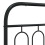 Berkfield Metal Replace Headboard Black 100 cm 5