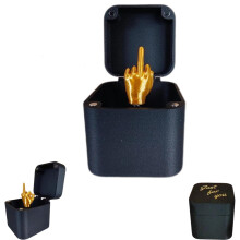Middle Finger Gift Box Funny Prank Gift for Office Desk Decor Gag Surprise for Friends and Coworkers