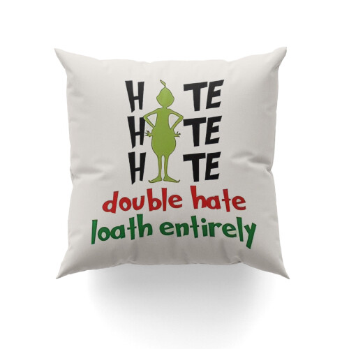 Grinch throw pillowcase20x20inches