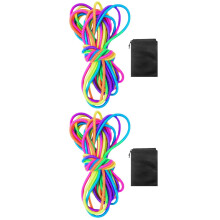 2 buc coardă de sărit chinezească elastică coardă de sărit bandă elastică pentru copii