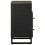 Berkfield Bedside Cabinet Black 50x33x62 cm Solid Wood Mango 4