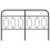 Berkfield Metal Replace Headboard Black 137 cm 4