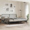 Berkfield Metal Replace Headboard Black 200 cm 3