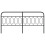 Berkfield Metal Replace Headboard Black 200 cm 4