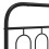 Berkfield Metal Replace Headboard Black 200 cm 5