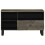 Berkfield TV Cabinet Black 80x33x46 cm Solid Wood Mango 3
