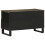Berkfield TV Cabinet Black 80x33x46 cm Solid Wood Mango 5