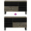 Berkfield TV Cabinet Black 80x33x46 cm Solid Wood Mango 6
