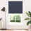 Berkfield Roller Blind Blackout Marine 125x210 cm Fabric Width 121.6 cm Polyester 2