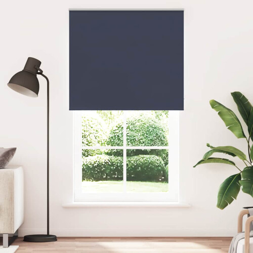 Berkfield Roller Blind Blackout Marine 125x210 cm Fabric Width 121.6 cm Polyester 1