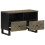 Berkfield TV Cabinet Black 70x33x46 cm Solid Wood Mango 2