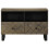 Berkfield TV Cabinet Black 70x33x46 cm Solid Wood Mango 3