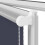 Berkfield Roller Blind Blackout Marine 125x210 cm Fabric Width 121.6 cm Polyester 11