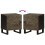 Berkfield Bedside Cabinets 2 pcs Black 40x33x46 cm Solid Wood Mango 7