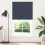Berkfield Roller Blind Blackout Marine 140x210 cm Fabric Width 136.6 cm Polyester 2