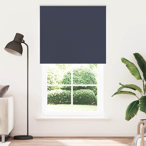 Berkfield Roller Blind Blackout Marine 140x210 cm Fabric Width 136.6 cm Polyester 1