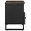 Berkfield TV Cabinet Black 100x33x46 cm Solid Wood Mango 4