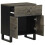 Berkfield Bedside Cabinet Black 50x33x60 cm Solid Wood Mango 2