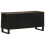 Berkfield TV Cabinet Black 100x33x46 cm Solid Wood Mango 5