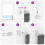 Berkfield Roller Blind Blackout Marine 140x210 cm Fabric Width 136.6 cm Polyester 6