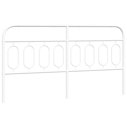 Berkfield Metal Replace Headboard White 183 cm 1