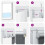 Berkfield Roller Blind Blackout Marine 140x210 cm Fabric Width 136.6 cm Polyester 7