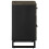 Berkfield Bedside Cabinet Black 50x33x60 cm Solid Wood Mango 4