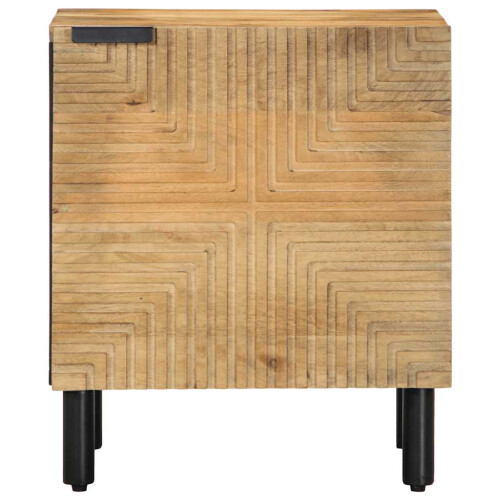 Berkfield Bedside Cabinets 2 pcs Brown 40x33x46 cm Solid Wood Mango 1