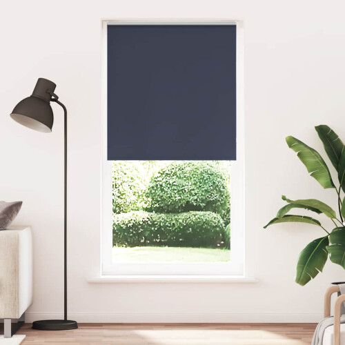 Berkfield Roller Blind Blackout Marine 105x230 cm Fabric Width 100.7 cm Polyester 1