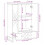Berkfield Highboard Black 60x33x100 cm Solid Wood Mango 11