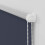 Berkfield Roller Blind Blackout Marine 105x230 cm Fabric Width 100.7 cm Polyester 11