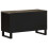 Berkfield TV Cabinet Black 80x33x46 cm Solid Wood Mango 5